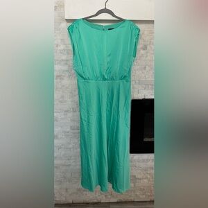 Ann Taylor Teal Midi Dress